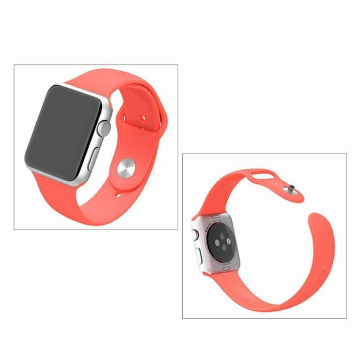 Ремешок UniCase Original Style для Apple Watch 46 / 45 / 44 / SE 44 / 42 (Series 1-3) / Ultra / Ultra 2 - Watermelon Red: фото 7 из 8