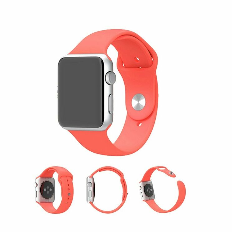 Ремешок UniCase Original Style для Apple Watch 46 / 45 / 44 / SE 44 / 42 (Series 1-3) / Ultra / Ultra 2 - Watermelon Red: фото 2 из 8