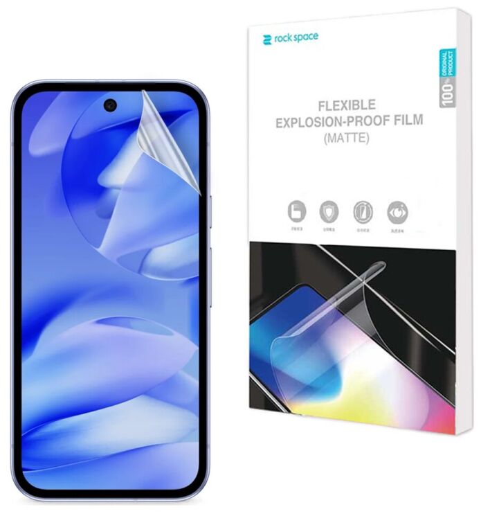 Антибликовая пленка на экран RockSpace Explosion-Proof Matte для Google Pixel 9a: фото 1 из 8