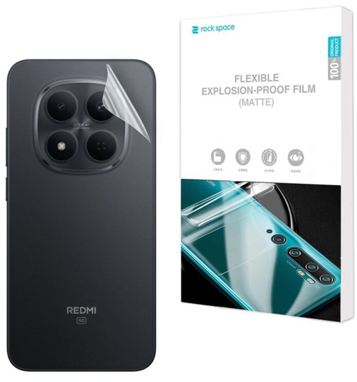 Антиблікова плівка на задню панель RockSpace Explosion-Proof Matte для Xiaomi Redmi Note 15 Pro: фото 1 з 9