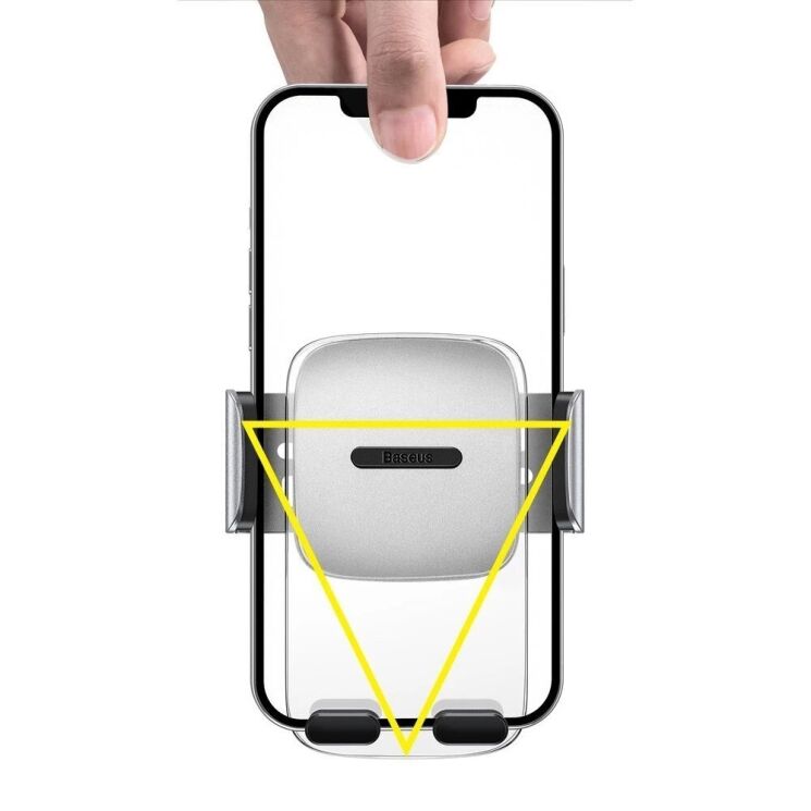 Автомобильный держатель Baseus Easy Control Pro Clamp (SUYK000101) - Transparent Black: фото 7 из 23