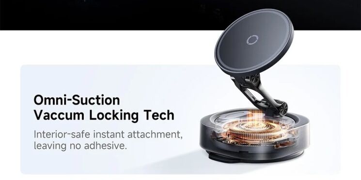 Автомобильный держатель Baseus PrimeTrip VC3 Flex Suction Type Car Mount (C0013R00) - Black (982718B) Автомобильный держатель Baseus PrimeTrip VC3 Flex Suction Type Car Mount (C0013R00) - Black: фото 6 из 31