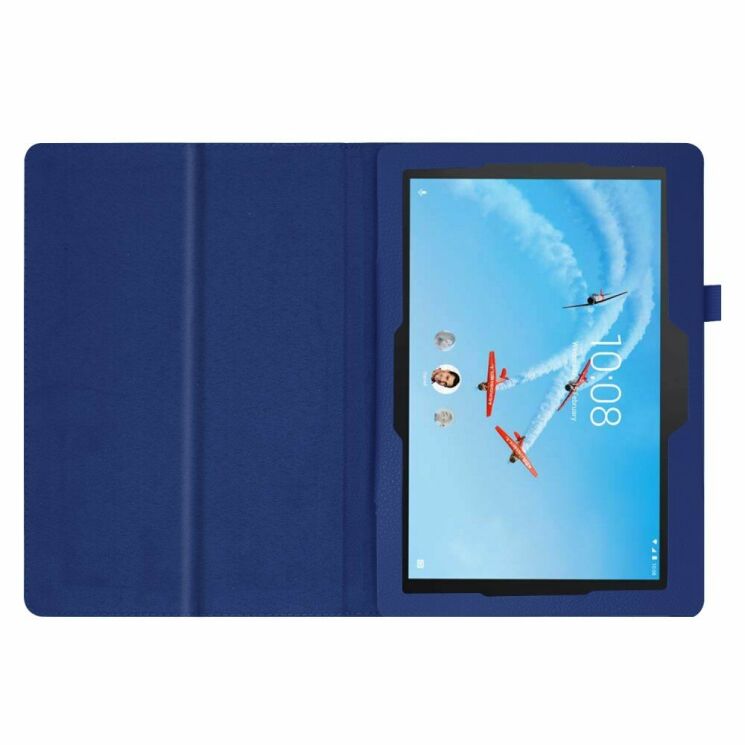 Чехол Deexe Book Type для Lenovo Tab E10 (TB-X104) - Dark Blue: фото 3 из 8