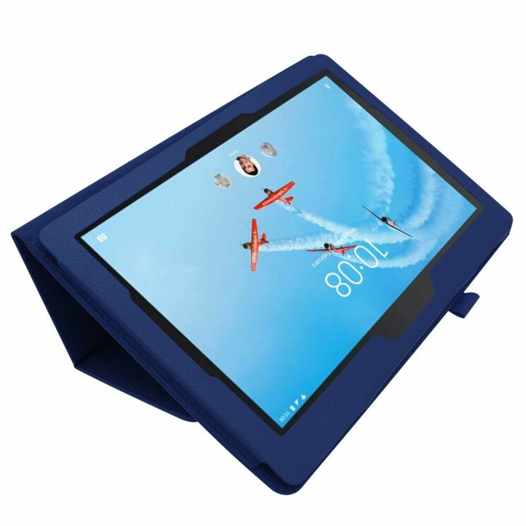 Чехол Deexe Book Type для Lenovo Tab E10 (TB-X104) - Dark Blue: фото 4 из 8