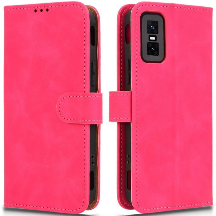 Чехол Deexe Classic Wallet для Infinix GT 30 Pro - Rose: фото 1 из 7