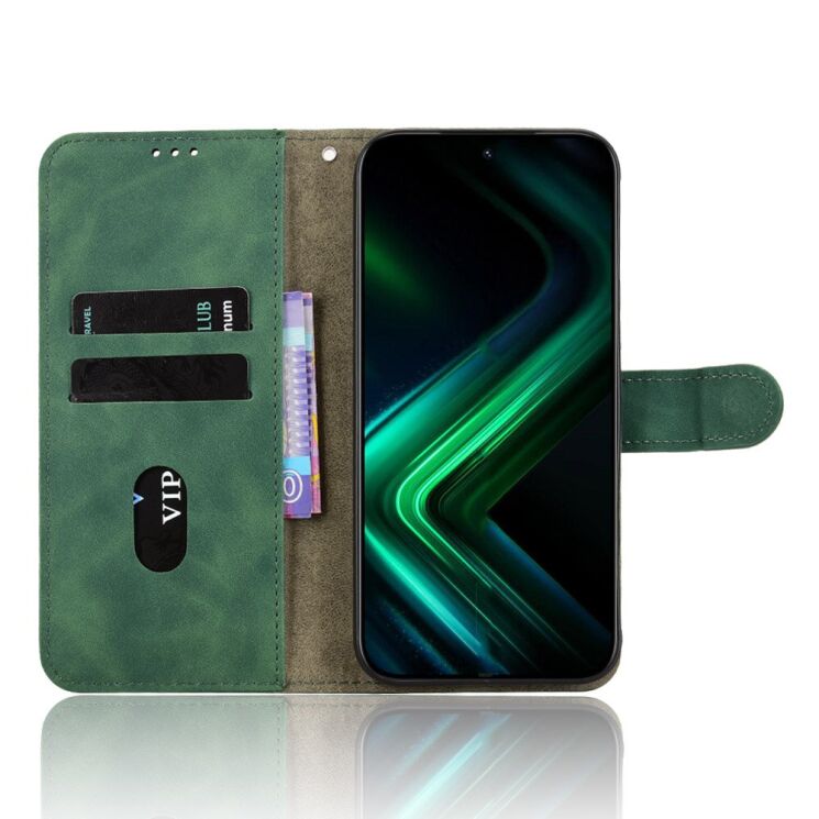 Чехол Deexe Classic Wallet для Infinix GT 50 Pro - Green: фото 2 из 7
