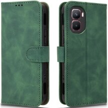 Чехол Deexe Classic Wallet для Infinix GT 50 Pro - Green: фото 1 из 7