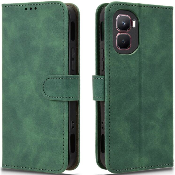 Чехол Deexe Classic Wallet для Infinix GT 50 Pro - Green: фото 1 из 7