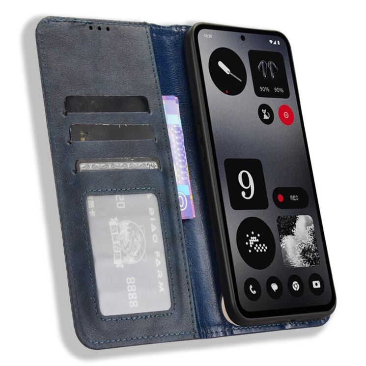 Чехол Deexe Retro Style для Nothing CMF Phone 1 - Blue: фото 2 из 7