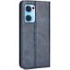 Чохол-книжка Deexe Retro Style для OPPO Find X5 Lite / Reno 7 5G - Blue (306904L). Фото 7 з 8