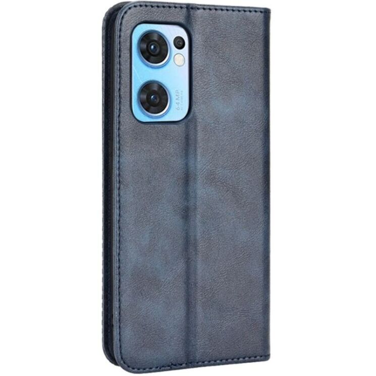 Чохол-книжка Deexe Retro Style для OPPO Find X5 Lite / Reno 7 5G - Blue: фото 7 з 8