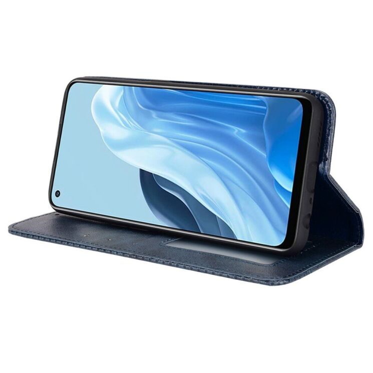 Чохол-книжка Deexe Retro Style для OPPO Find X5 Lite / Reno 7 5G - Blue: фото 3 з 8