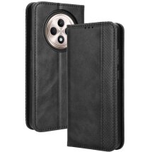 Чохол Deexe Retro Style для OPPO Reno 12 F/FS - Black: фото 1 з 7