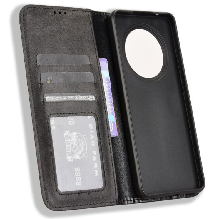 Чохол Deexe Retro Style для OPPO Reno 12 F/FS - Black: фото 4 з 7