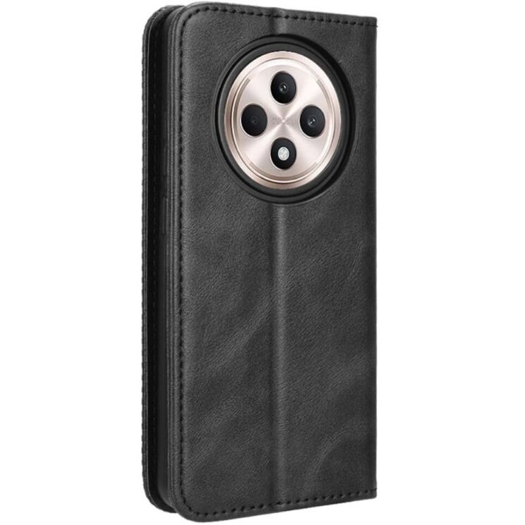 Чохол Deexe Retro Style для OPPO Reno 12 F/FS - Black: фото 6 з 7