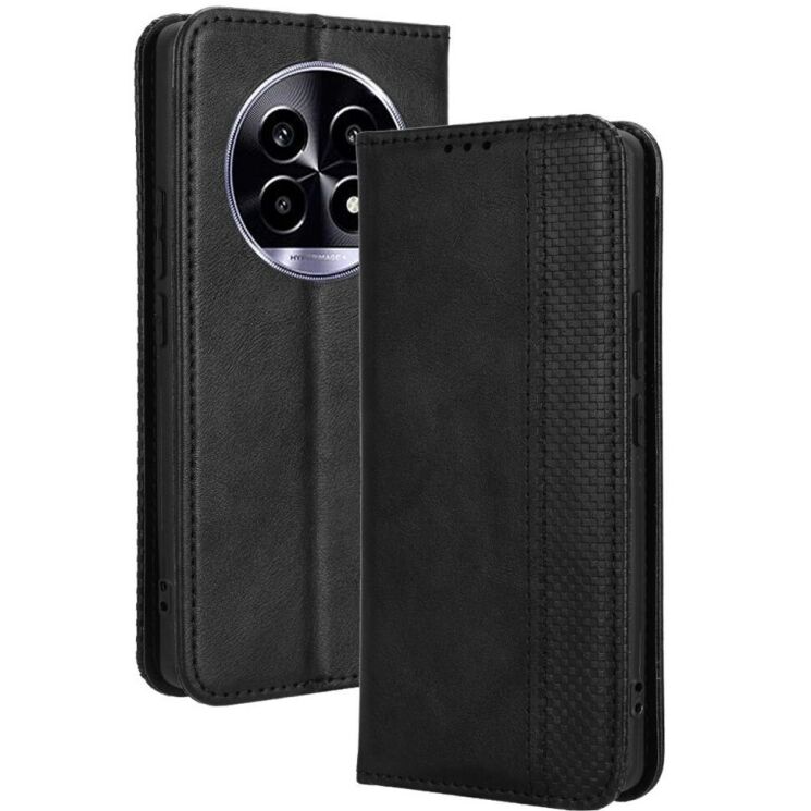 Чехол Deexe Retro Style для Realme 13 Plus - Black: фото 1 из 7