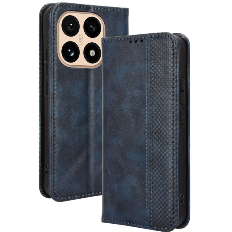 Чехол-книжка Deexe Retro Style для Xiaomi 15T - Blue: фото 1 из 18