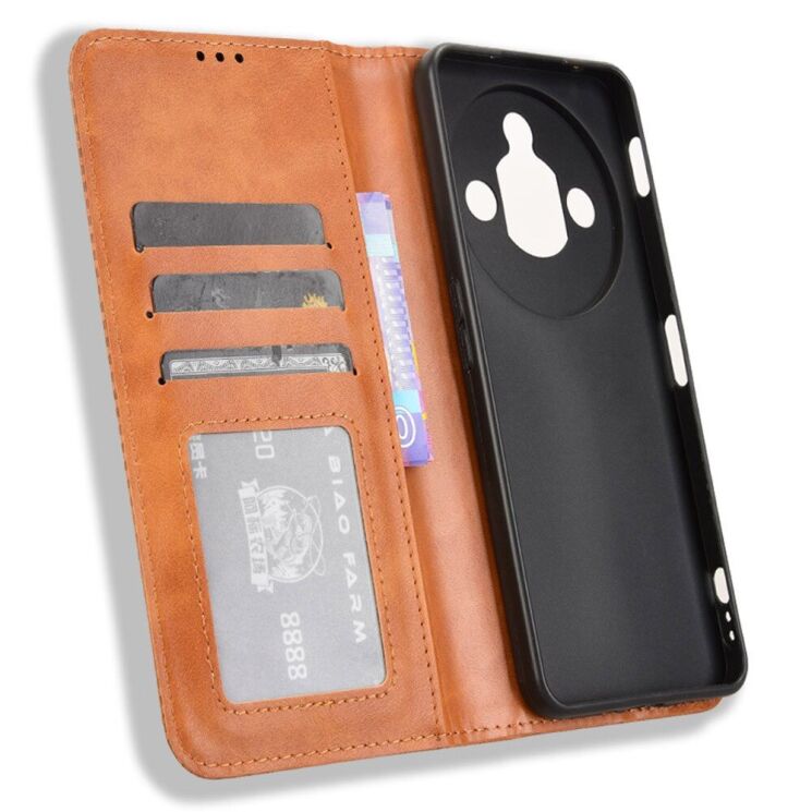 Чехол Deexe Retro Style для ZTE Nubia Focus Pro - Brown: фото 4 из 8