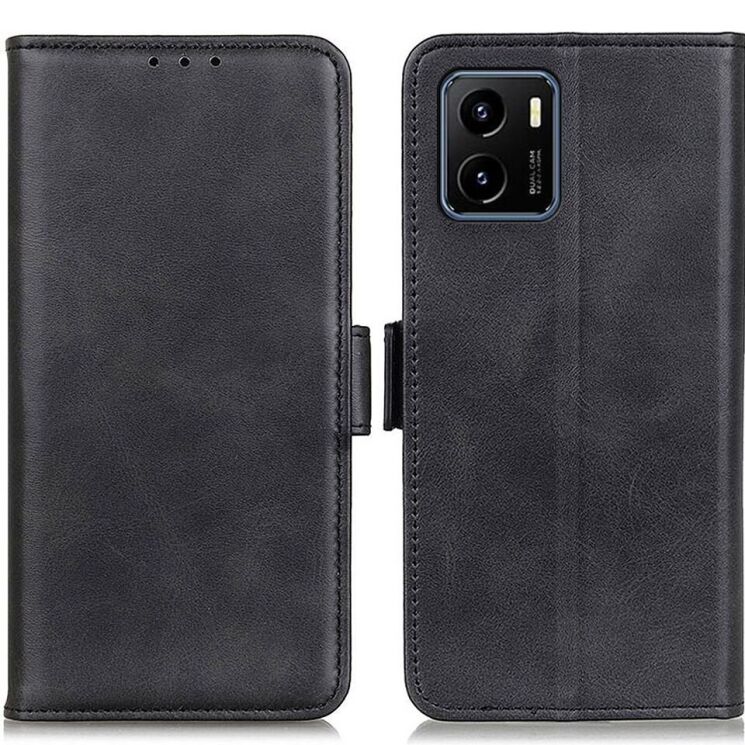 Чехол Deexe Retro Wallet для VIVO Y15s - Black: фото 1 из 8