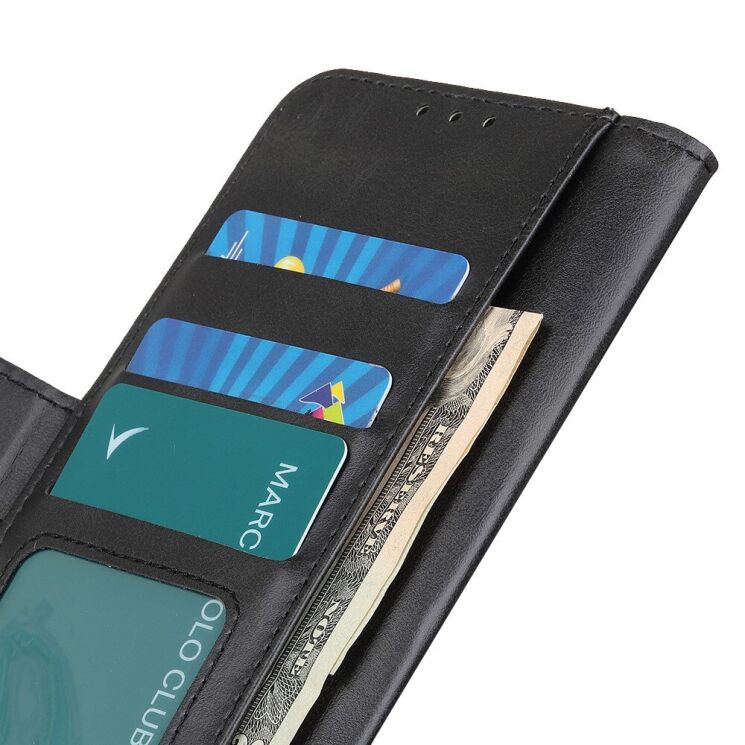 Чехол Deexe Retro Wallet для VIVO Y15s - Black: фото 7 из 8