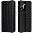 Чехол Deexe Rhombus Book для Blackview Color 8 - Black (378003B)