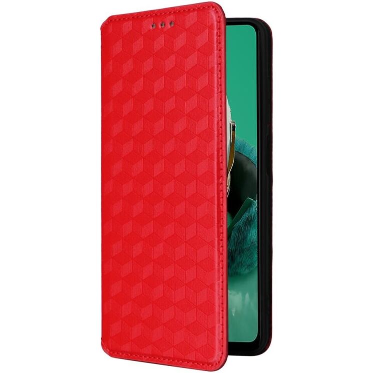 Чехол Deexe Rhombus Book для HMD Pulse / Pulse Pro / Pulse Plus - Red: фото 6 из 9