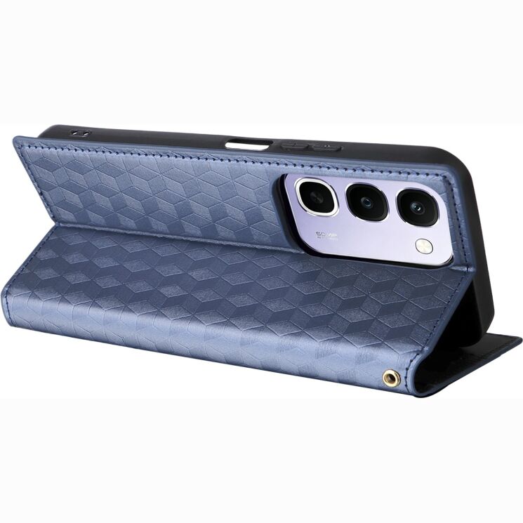 Чохол Deexe Rhombus Book для Realme C100i - Blue: фото 4 з 7