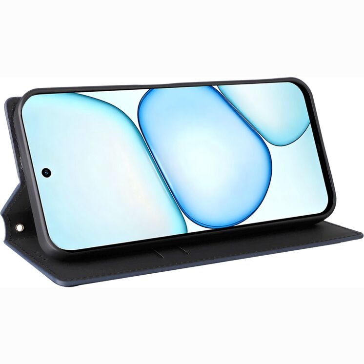 Чохол Deexe Rhombus Book для Realme C100i - Blue: фото 3 з 7