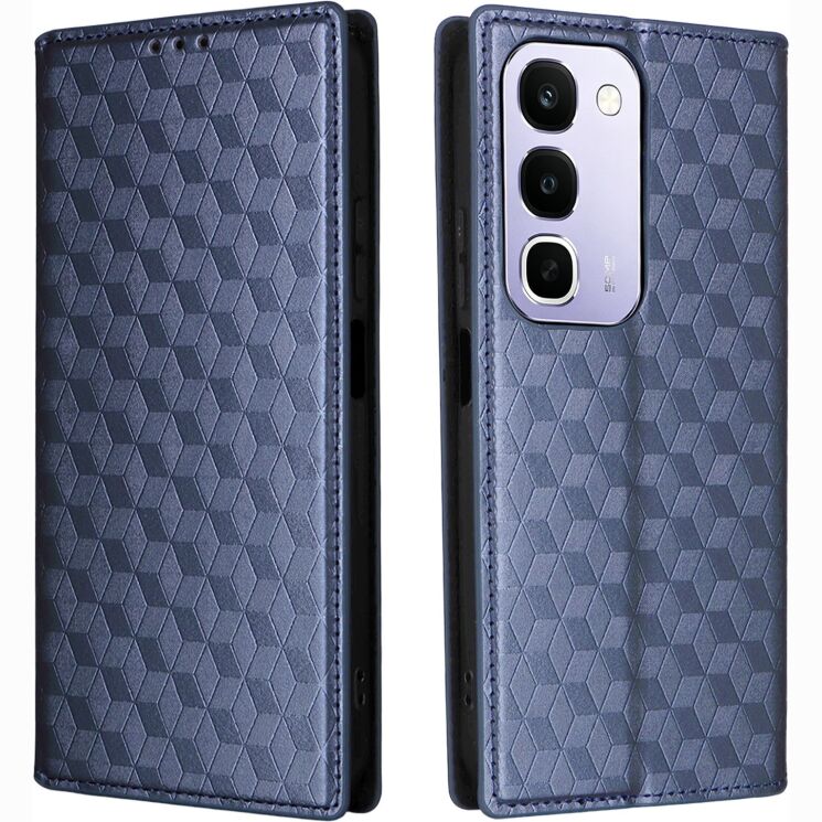 Чохол Deexe Rhombus Book для Realme C100i - Blue: фото 1 з 7
