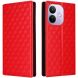 Чохол Deexe Rhombus Book для Xiaomi Redmi Note 17 Pro - Red (429522R). Фото 1 з 7