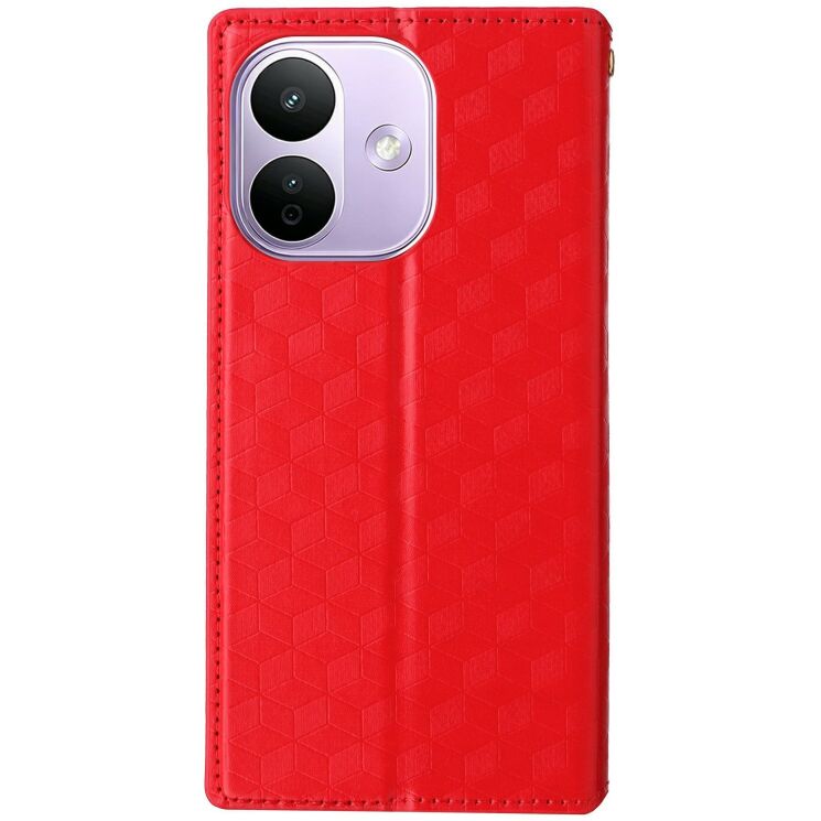 Чохол Deexe Rhombus Book для Xiaomi Redmi Note 17 Pro - Red: фото 7 з 7