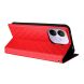 Чохол Deexe Rhombus Book для Xiaomi Redmi Note 17 Pro - Red (429522R). Фото 5 з 7