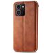 Чехол Deexe Rhombus Wallet для HMD Skyline - Brown (365816Z). Фото 5 из 9