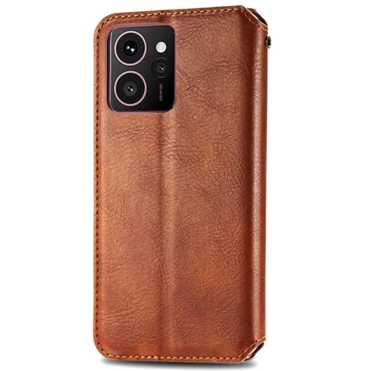 Чехол Deexe Rhombus Wallet для HMD Skyline - Brown: фото 5 из 9