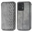 Чехол Deexe Rhombus Wallet для Motorola Edge 40 Neo - Grey (340036H)