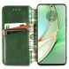 Чехол Deexe Rhombus Wallet для Motorola Moto G75 - Green (367822G). Фото 2 из 6