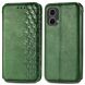 Чехол Deexe Rhombus Wallet для Motorola Moto G85 - Green (357027G). Фото 1 из 10