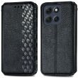 Чохол Deexe Rhombus Wallet для Motorola Moto G86 Power - Black (385126B)