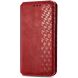 Чехол Deexe Rhombus Wallet для OPPO Reno 15 F/FS - Red (405841R). Фото 5 из 10
