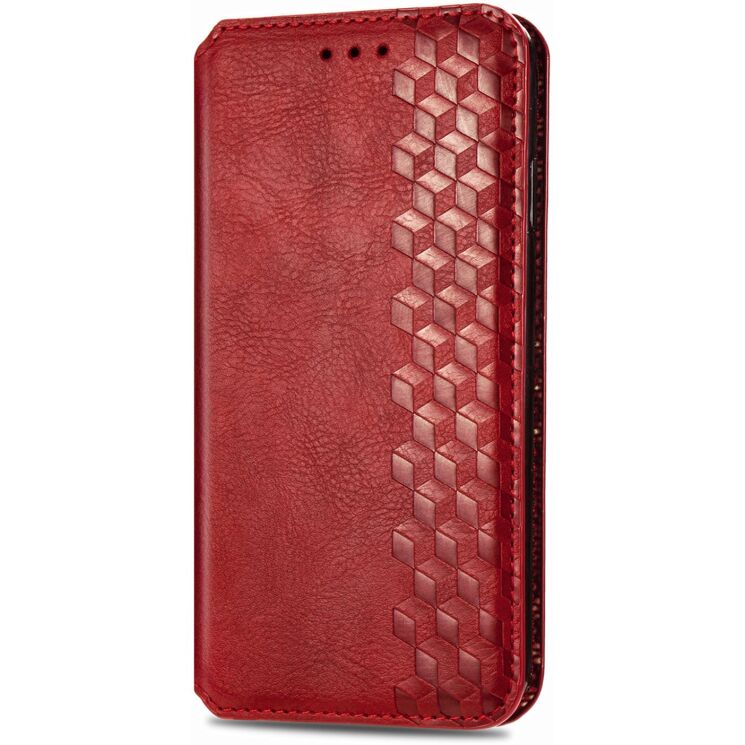 Чехол Deexe Rhombus Wallet для OPPO Reno 15 F/FS - Red: фото 5 из 10