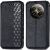 Чехол Deexe Rhombus Wallet для Realme 12 Pro / 12 Pro+ - Black: фото 1 из 6