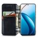 Чехол Deexe Rhombus Wallet для Realme 12 Pro / 12 Pro+ - Black (348935B). Фото 2 из 6