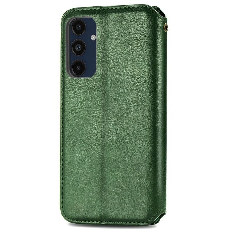 Чехол Deexe Rhombus Wallet для Samsung Galaxy A16 (A165) - Green: фото 5 из 7