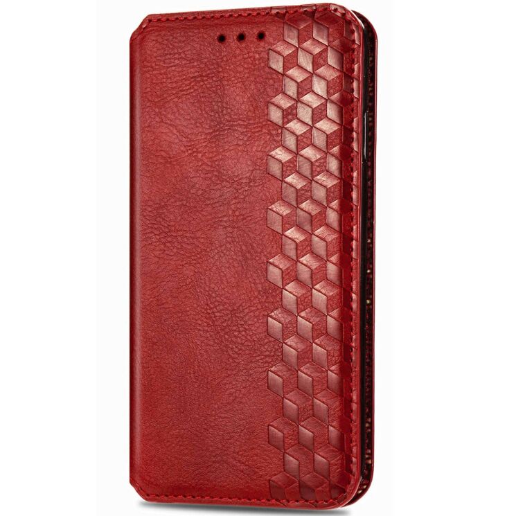Чехол Deexe Rhombus Wallet для Samsung Galaxy S26 Plus - Red: фото 4 из 6