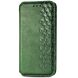 Чехол Deexe Rhombus Wallet для TECNO Spark 30C - Green (361715G). Фото 4 из 6