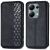 Чехол Deexe Rhombus Wallet для Xiaomi Redmi Note 13 Pro 4G / Poco M6 Pro - Black: фото 1 из 11