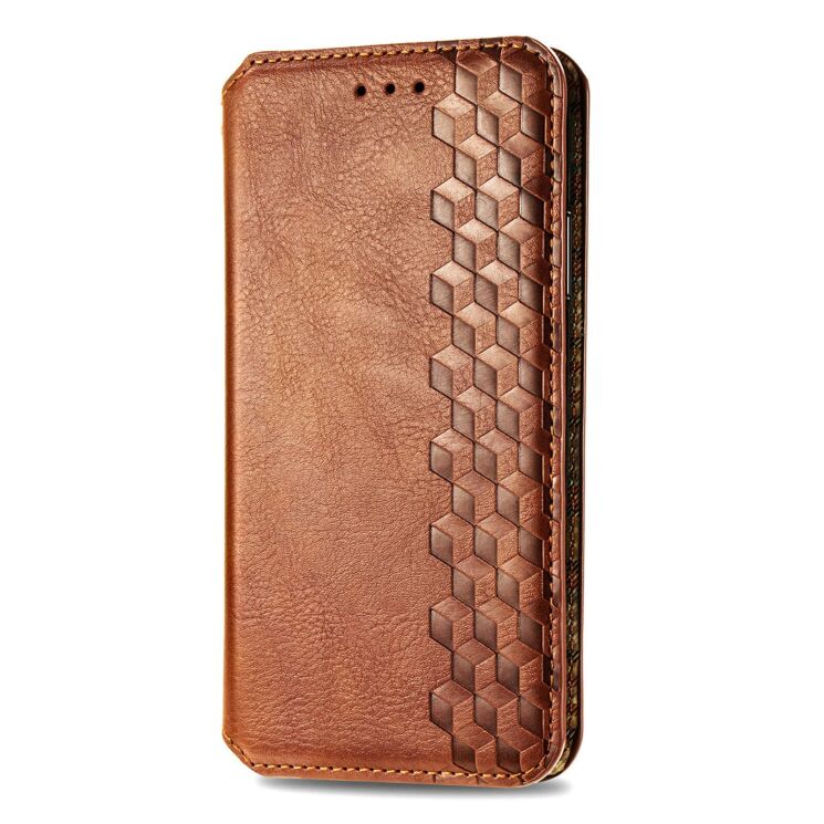 Чехол Deexe Rhombus Wallet для Xiaomi Redmi Note 15 (4G/5G) / Poco M8 5G - Brown: фото 4 из 10