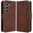 Чехол Deexe Wallet Stand для Infinix Hot 50 Pro Plus - Brown (376203Z)