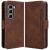 Чехол Deexe Wallet Stand для Infinix Hot 50 Pro Plus - Brown: фото 1 из 7