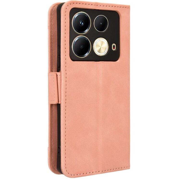 Чехол Deexe Wallet Stand для Infinix Note 40 - Pink: фото 6 из 7